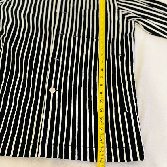 Marimekko Oksilla Piccolo Stripe Jacket. Off-White, Black - Picture 8 of 15